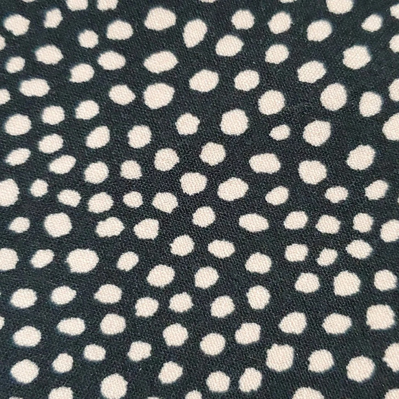 Talbots black with pink polka-dot pattern stretch trouser pants - Picture 2 of 8